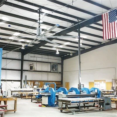 Grands ventilateurs de plafond industriels HVLS